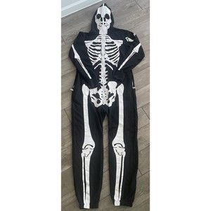 Tipsy Elves Halloween Skeleton Costume Adult Size Large L jumpsuit Pajamas